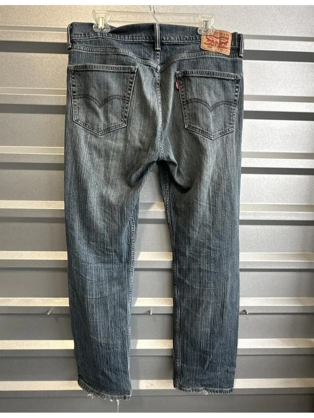 Levi's Straight 505 Jeans Men’s 34x32 Straight Leg Blue Wash Denim Pants